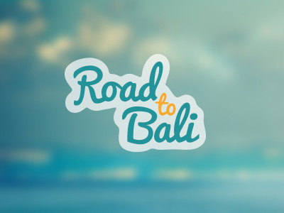 RoadtoBali Logo bali booking driver logo startup travel website