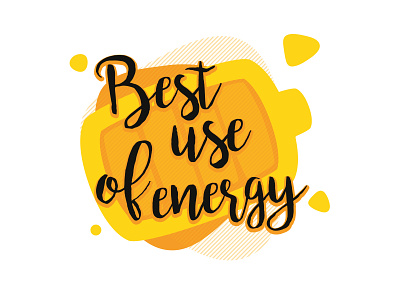 Best use of energy badge award badge energy iconography typography
