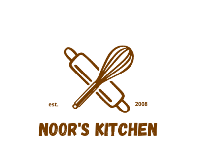Noor's Kitchen Logo branding graphic design logo