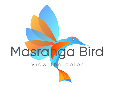 Gradient Bird Logo Design