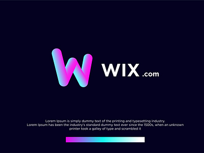 Gradient Wix logo