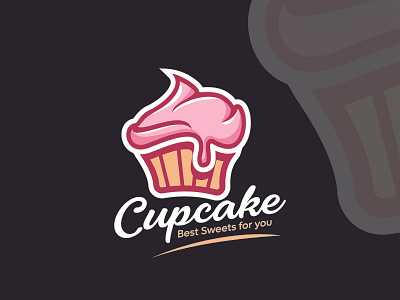 Mascot Cupcake Logo