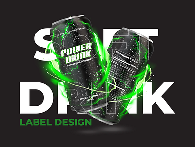 Product Packaging & Labeling brand design brand idetity branding can clean creative design drinks electric energy drink graphic design labeling design lighting logo design minimal packaging design product labeling soft drink sylinder