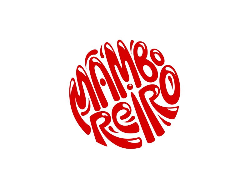 Mamboreiro 2d animation animated logo animating animation gif justysmile lettering logo logo intro logo reveal logotype motion