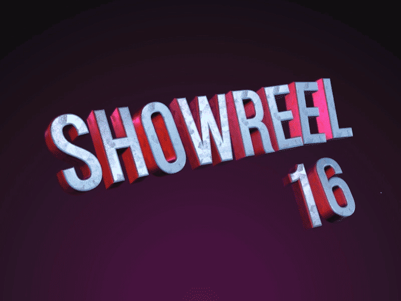 Showreel'16 after effects animation intro show reel showreel
