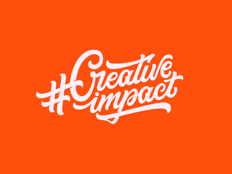 Creative Impact adobe ae after aftereffects animation brand branding calligraphy lettering logo motion typography