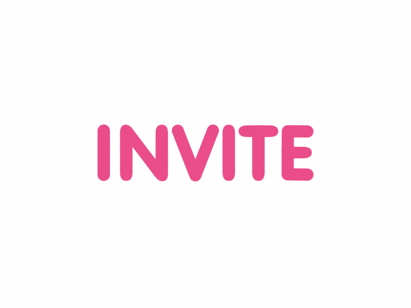 2 INVITES design dribble game get gif invite invites liquid logo ticket