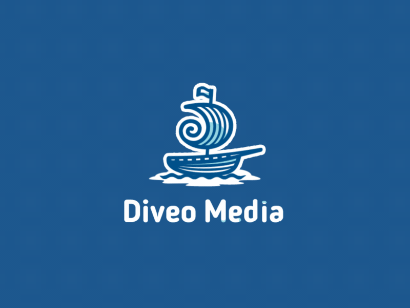 Diveo Media ae after aftereffects animation brand branding gif lettering logo motion