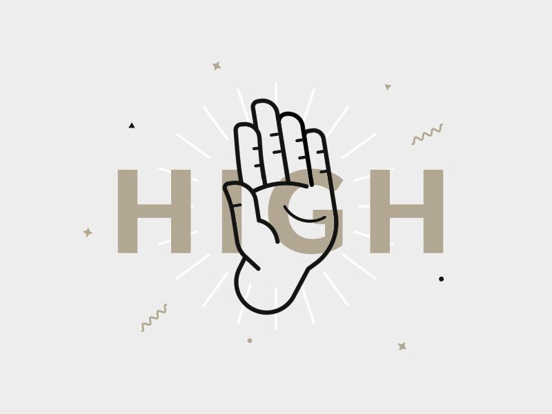 High five! ae aftereffects animation duik gif intro logo motion