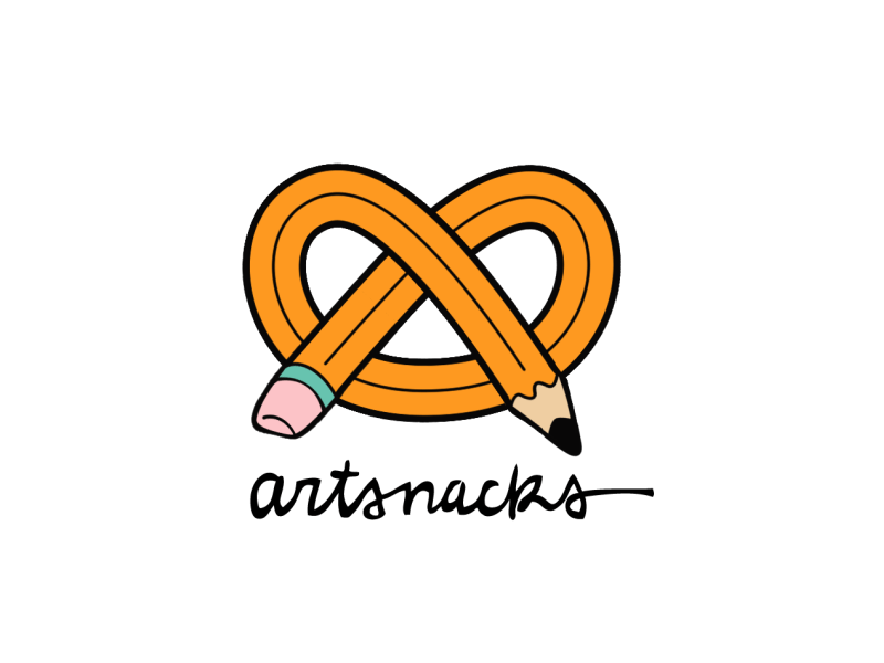 Artsnacks animation brand gif letters logo motion pencil pencils text