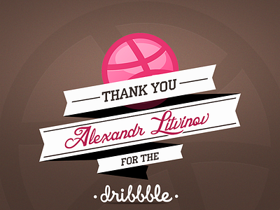 Thanks for the Dribbble!