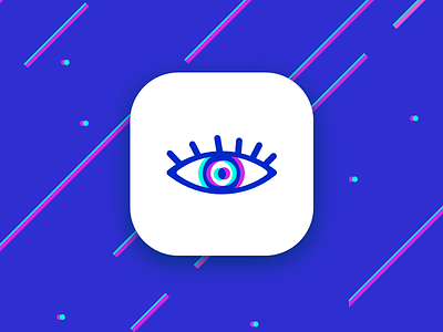 Icon - DailyUI#5 app blue daily eye icon myth practise ui ux