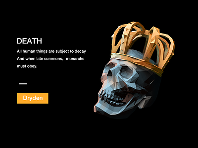 Death c4d comment dark illustration practise skull talk ui user