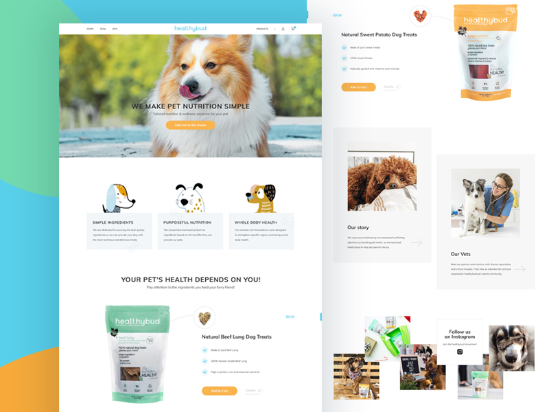 concept for dog food manufacturers by Jeanne on Dribbble