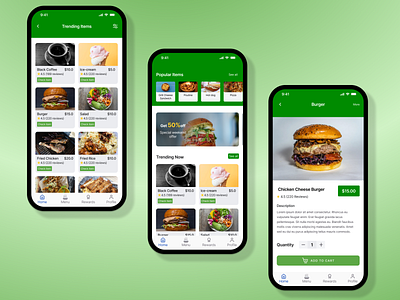 #3page Design(Food ordering app) design design process iteration design product design uiux design user experience design ux ux design