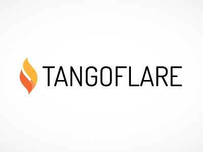 Tangoflare fire flare logo logo design logomark orange tangoflare