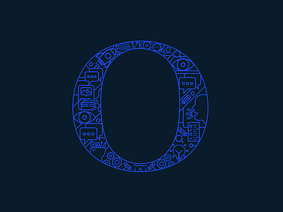 Letter O 36 days of type illustration lettering linecons o typography