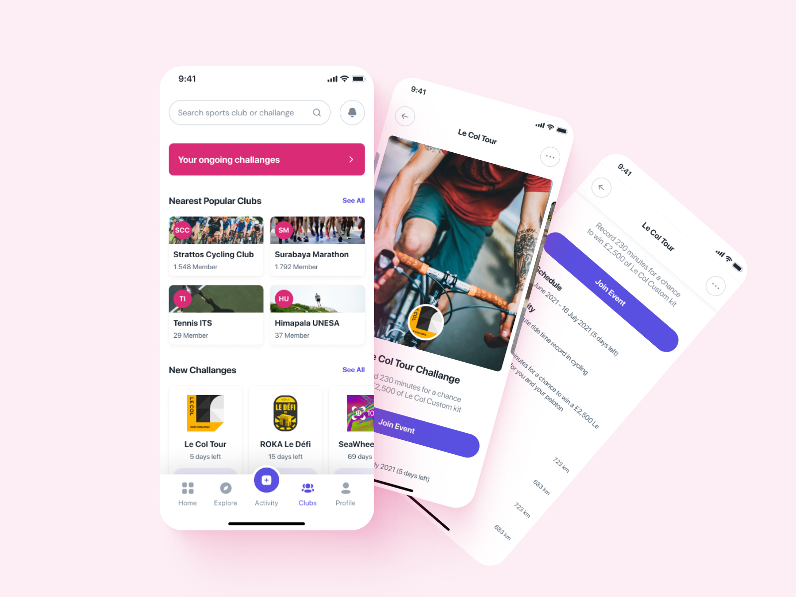 Sport-Hub Mobile App Design by Sodatsu Lab on Dribbble