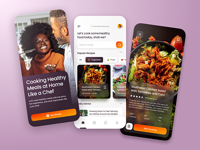 Food Recipe Mobile App Design