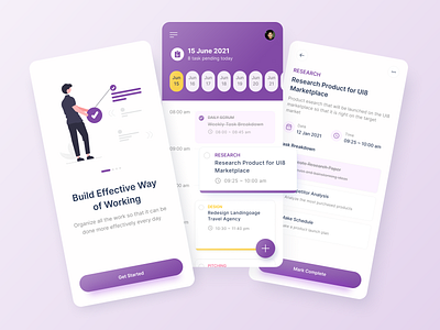 Task Scheduler App Design app calendar clean design design mobile mobile app mobile design multitask new shot popular shot productivity task ui ui design