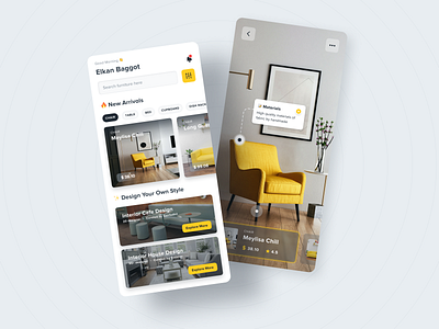 Furniture E Commerce Concept app clean design design furniture inspiration mobile popular shot ui ui design ui inspiration uiux