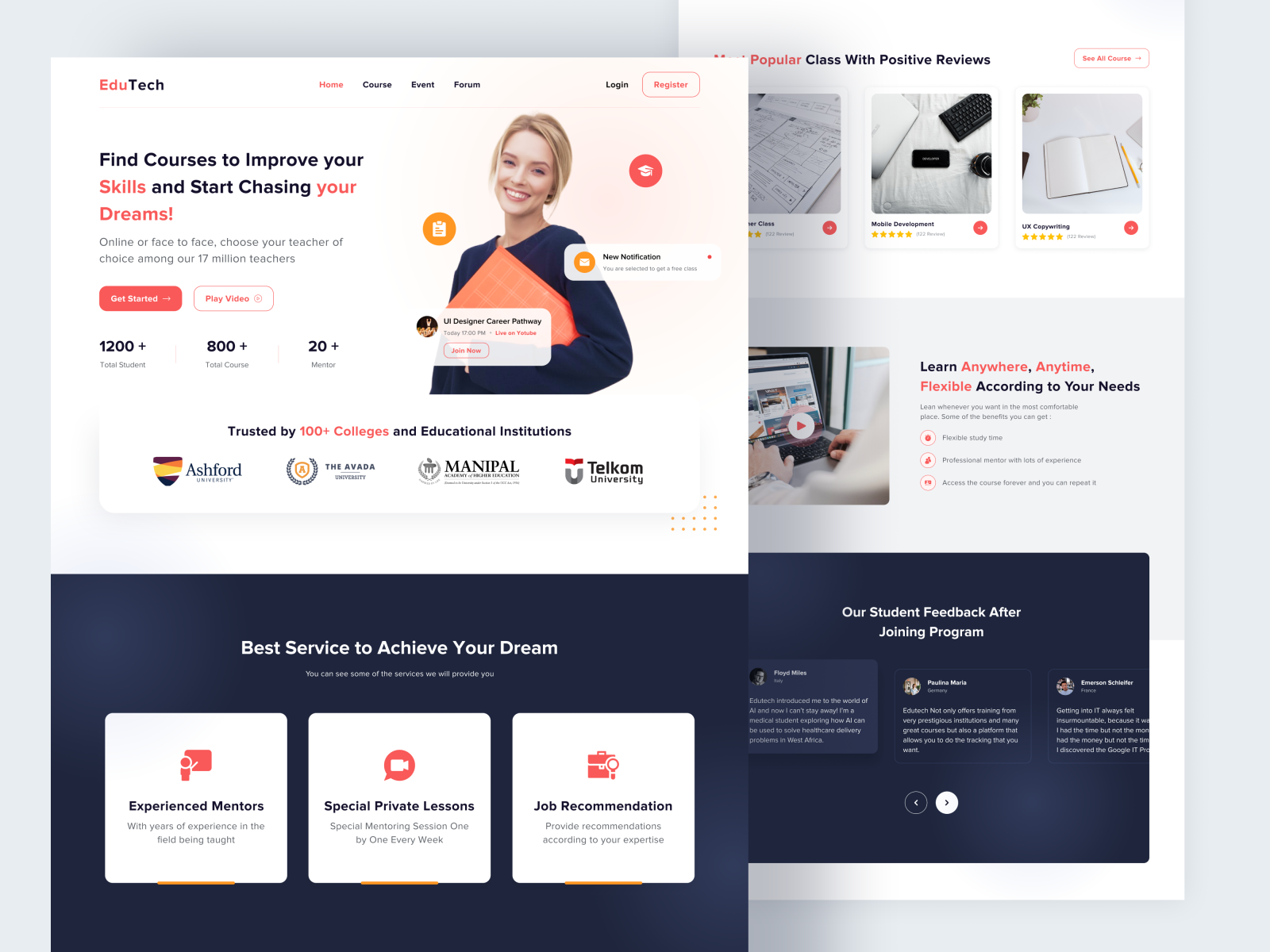 Education Website Concept by Sodatsu Lab on Dribbble