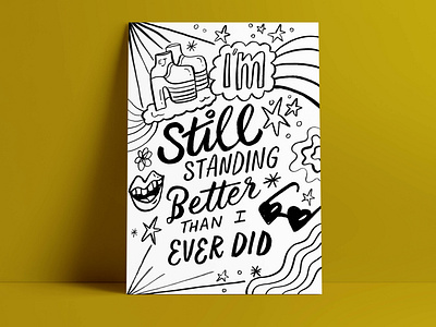 I'm Still Standing - Lyrical Print