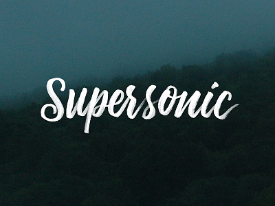 Supersonic // Hand Lettering hand lettering lettering lyrics oasis song supersonic type