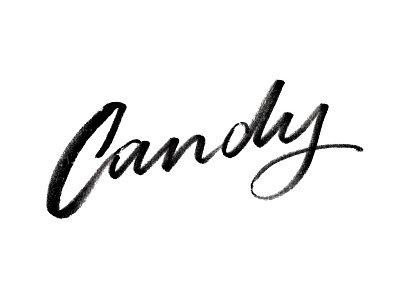 Candy // Hand Lettering brush pen candy hand lettering lettering paolo nutini song type typography