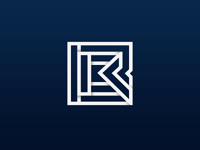 B+R Lettermark clean lettermark logo logo mark simple vector