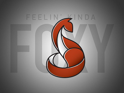 Feelin' Kinda Foxy clean elegant fox foxy illustration line art minimal simple vector