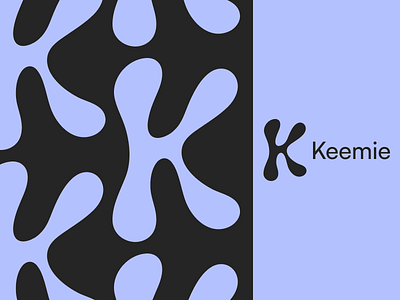 Keemie Logo beginner black blue branding chemistry design graphic design illustrator inspiration keemie logo molecule pattern pen tool purple soluion ui