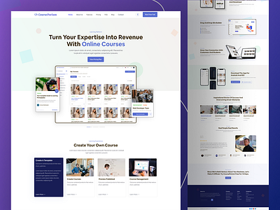 eLearning SAAS Landing page