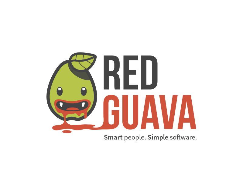 Guampire character fruit green illustration leaf logo red vampire vector