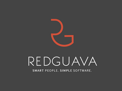 Red Guava logo grey logo red white