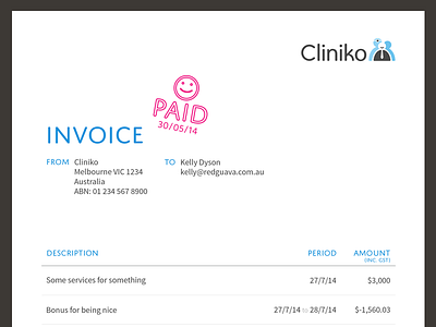 Invoice document invoice paid receipt