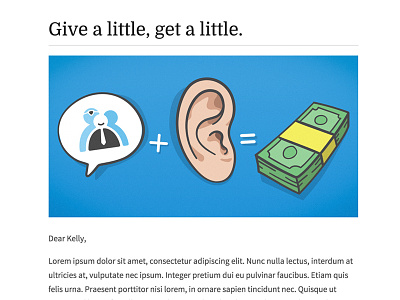 Tell your friends blue cash ear illustration money referral speech bubble vectors