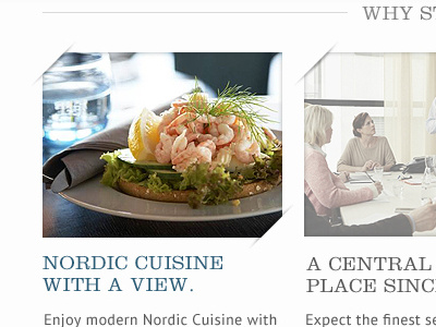 Photocorners corner cuisine hotel images norway norwegian photo web website