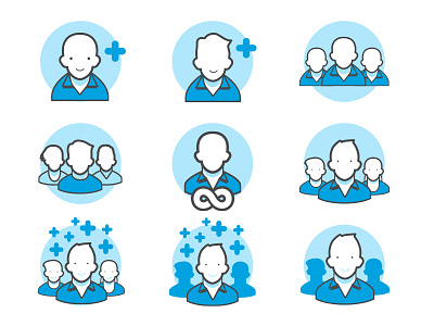 Unlimited Users Icon icon illustration svg unlimited user users vector