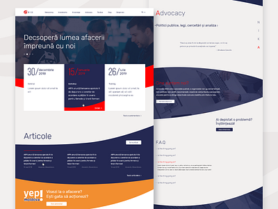 Home page for NIKA Business Generation design homepage ui ux web webdesign website