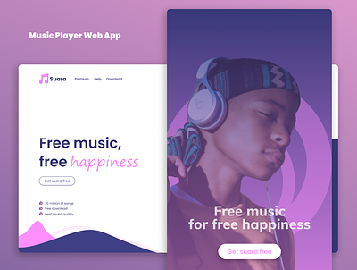 Music Apps Web apps graphic design logo mobile music ui web