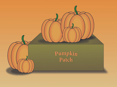 Pumpkin Patch app design illustration vector