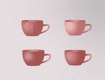 Tea cups illustration design illustration vector