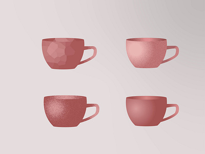 Tea cups illustration