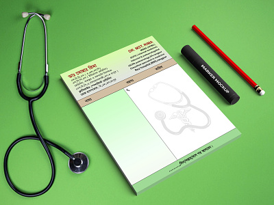 Prescription Pad Design creative design graphic design pad design prescrption pad design