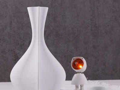 Glazed Ceramic Modern Vase 3d design product vase