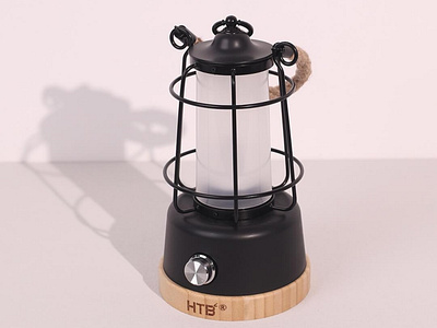 Vintage Rechargeable Camping Lantern design motion graphics product