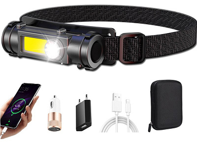 Outdoor Rechargeable LED Headlamp design product