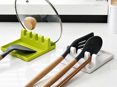 Multiple Utensil Pot Lid Holder & Spoon Rest