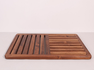 Non-Slip Teak Shower Mat & Bath Mat